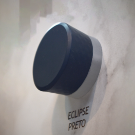 Puxador Eclipse Preto C/ Luz de Led (36mm)